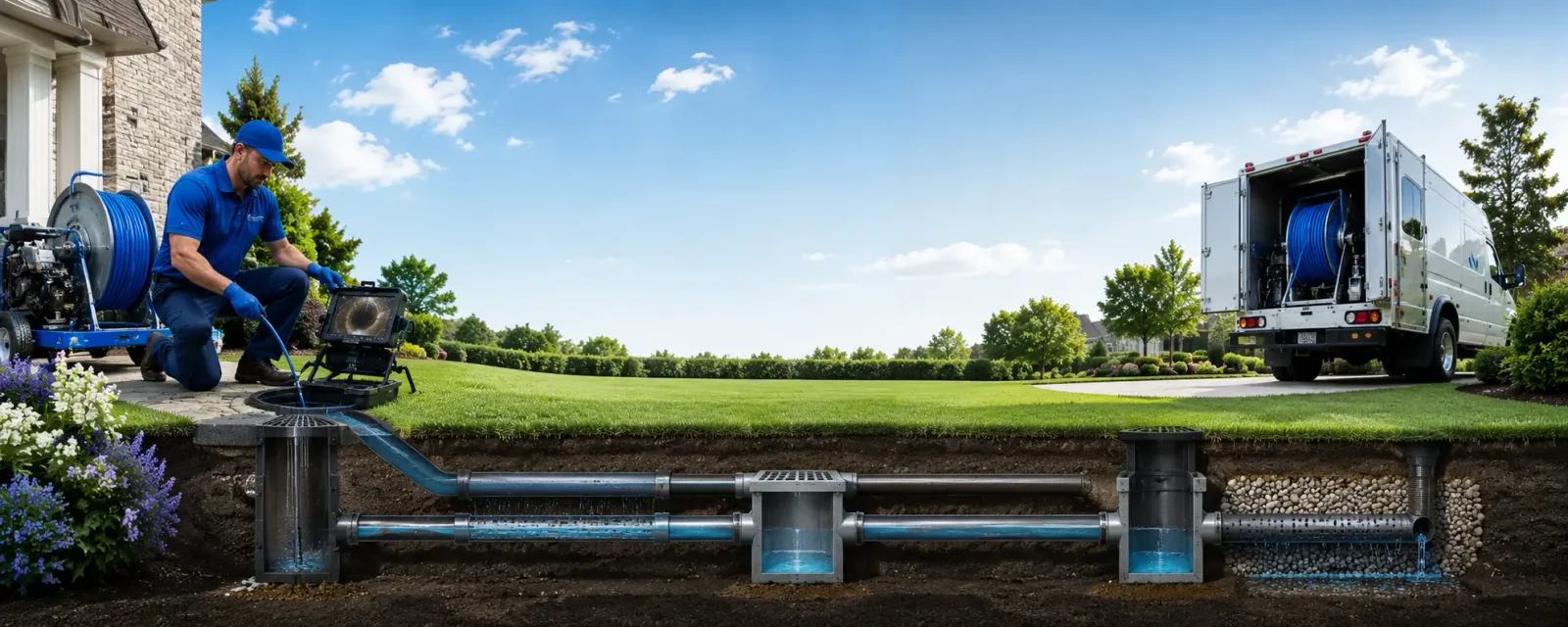 Outdoor drain cleaning information for Wetmore, MI